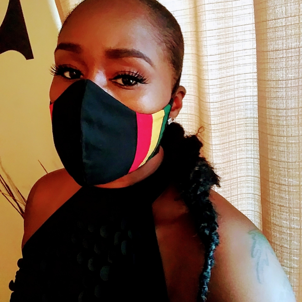 Handmade cotton/linen mask - Picture 4 of 4